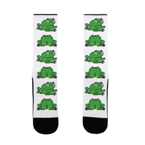 Frog With Cute Butt Resting On Lily Pad - Funny Frog - Mug