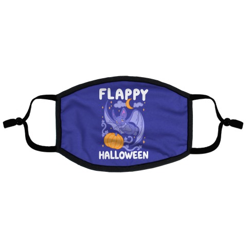 Flappy Halloween Bat Flat Face Mask