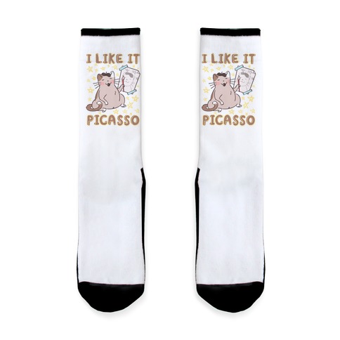 I Like It Picasso Cat Parody Sock