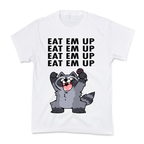 Misery x CPR x Eat Em Up, Eat Em Up Raccoon Kids T-Shirt