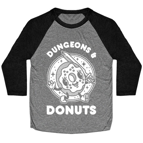Dungeons and Donuts Baseball Tee