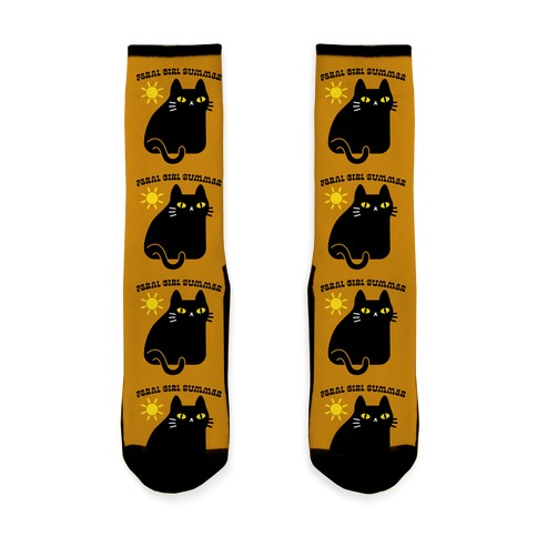 Feral Girl Summer Cat Sock