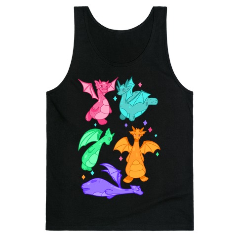 Colorful Dragons Tank Top