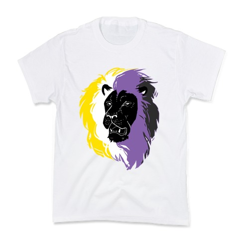 Non-binary Lion Pride Kids T-Shirt