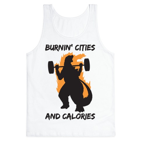 Burnin' Cities And Calories Kaiju Tank Top