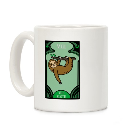 The Sloth Tarot Card Coffee Mug