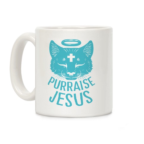 Purraise Jesus Coffee Mug