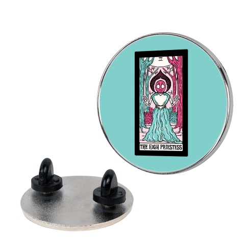 The High Priestess Flatwoods Monster Tarot Card Parody Pin