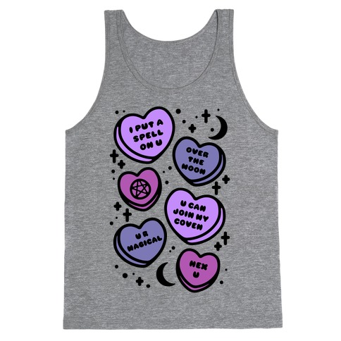 Witchy Candy Hearts Tank Top