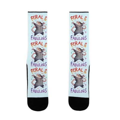 Feral And Fabulous Sock