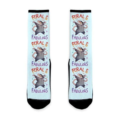 Feral And Fabulous Sock