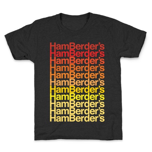 Hamberder's Parody White Print Kids T-Shirt