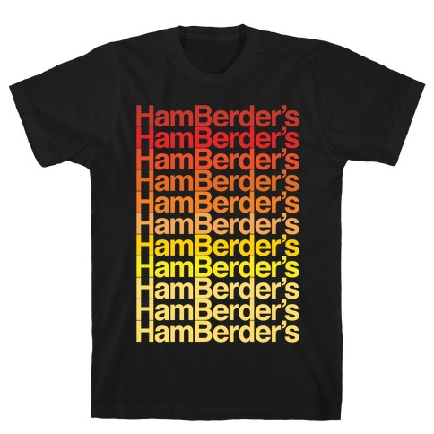 Hamberder's Parody White Print T-Shirt