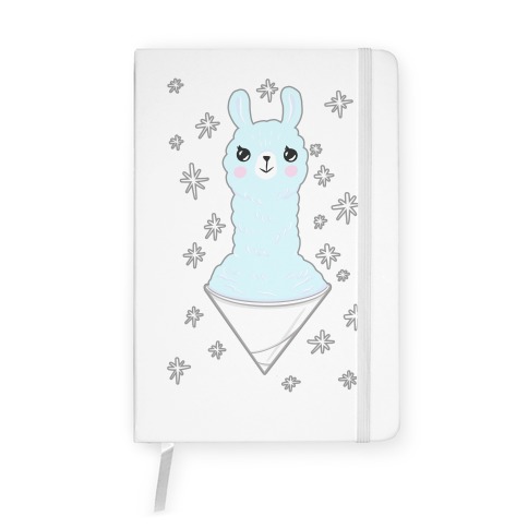 Llama Snow Cone Notebook