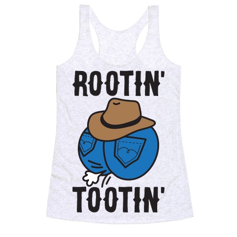 Rootin' Tootin' Cowboy Butt Racerback Tank Top