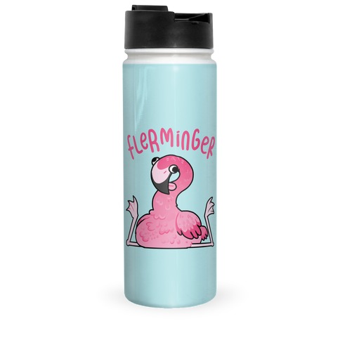 Derpy Flamingo Flerminger Travel Mug