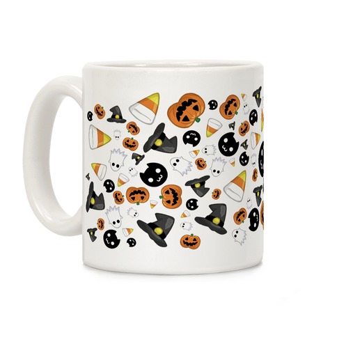 Spoopy Halloween Pattern Coffee Mug