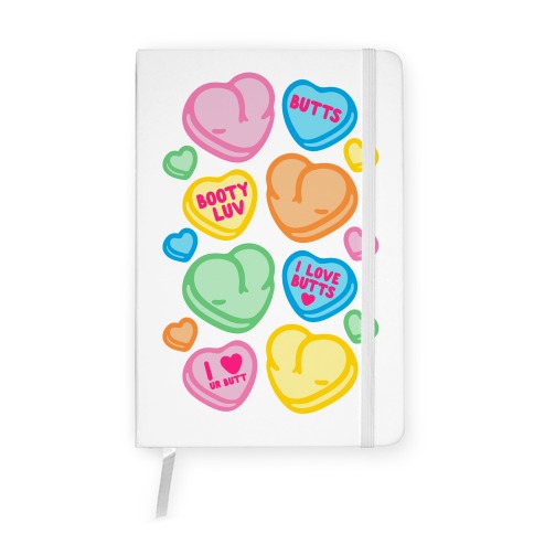 Candy Heart Butts Notebook