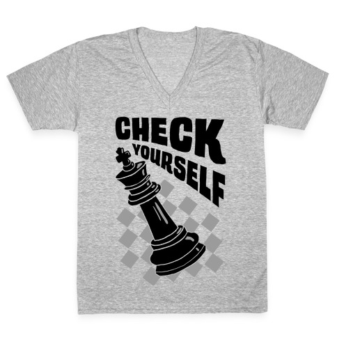 Check Yourself V-Neck Tee Shirt