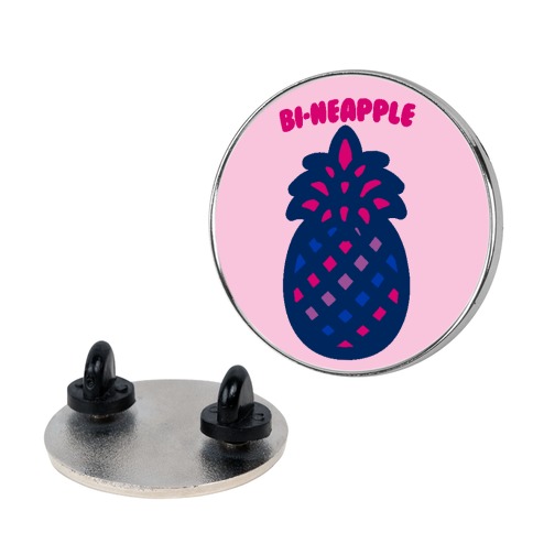 Bi-Neapple Bisexual Pride Pineapple Parody Pin