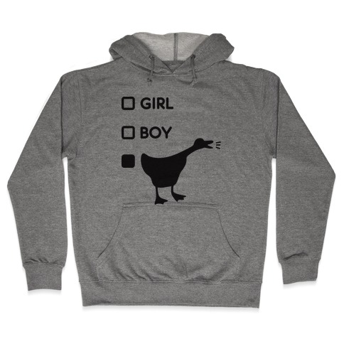 Girl Boy Goose Gender Hooded Sweatshirt