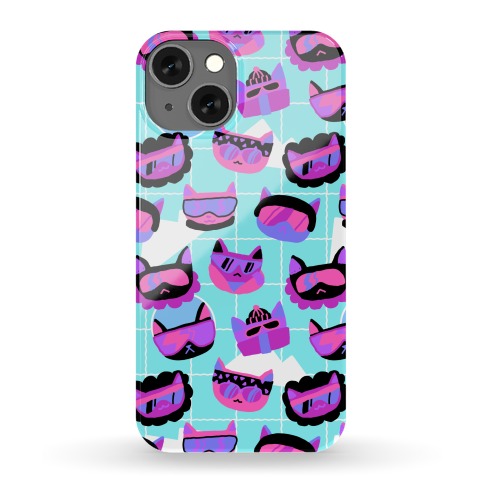 Gnarly Snowboard Cats Phone Case