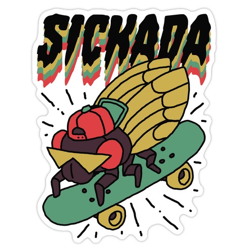 SICKada Cicada Die Cut Sticker