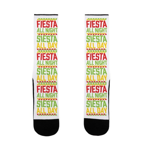 Fiesta All Night Siesta All Day Sock