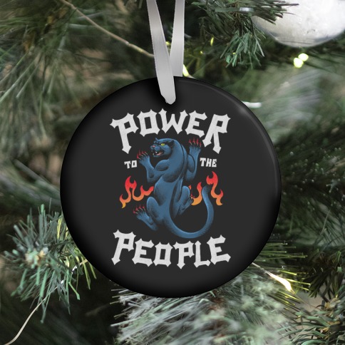 Power to the People Panther Ornament