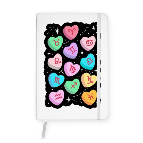 Horoscope Candy Hearts Notebook