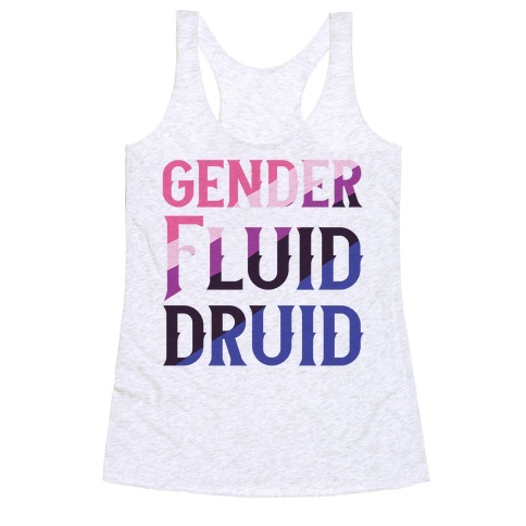 Genderfluid Druid Racerback Tank Top