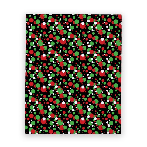 Red And Green Holiday Confetti Canvas Print