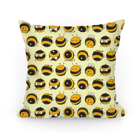 Rolling Bee Pattern Pillow
