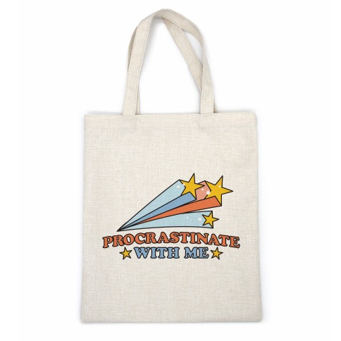 Procrastinate With Me Shooting Stars Casual Tote