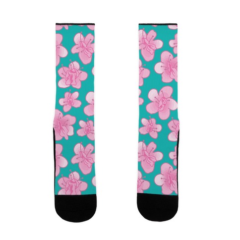 Cherry Blossom Vagina Pattern Sock
