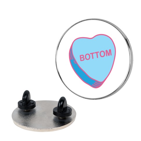 Bottom Candy Heart Pin