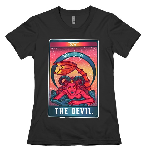 The Devil Siren Tarot Womens T-Shirt
