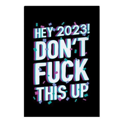 Hey 2023! Don't F*** This Up! Garden Flag