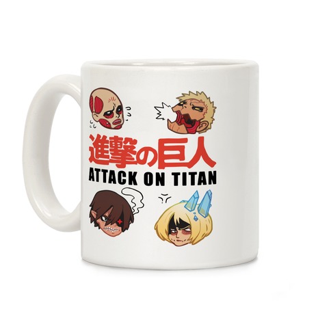 Attack On Titan Heads Coffee Mug