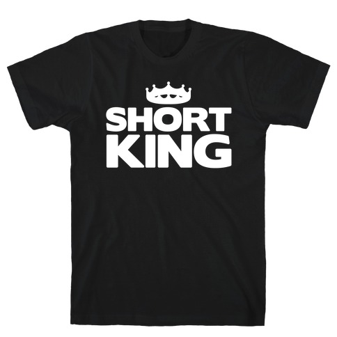 Short King White Print T-Shirt