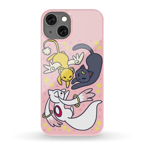 Magical Mascots - Luna, Kero and Kyubey Phone Case