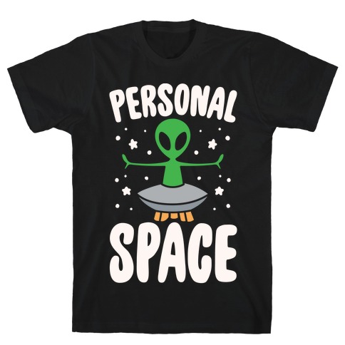 Personal Space White Print T-Shirt