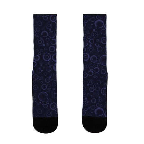 Gallifreyan Text Pattern Sock