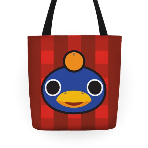 Roald Sitting With An Orange On His Head (Animal Crossing) Tote