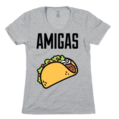 Best Amigas (Taco) Womens T-Shirt