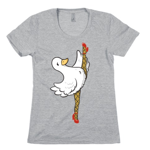Duck Dance Pin-up Legs Womens T-Shirt