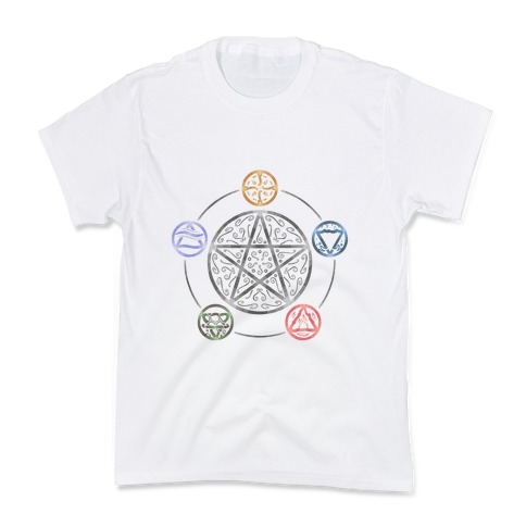 Witch's Elements In Balance Kids T-Shirt