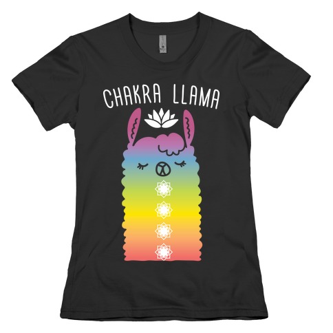 Chakra Llama Womens T-Shirt
