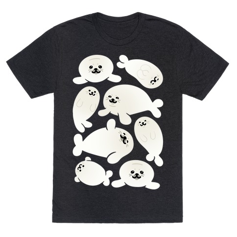 Baby Seals Pattern Study T-Shirt
