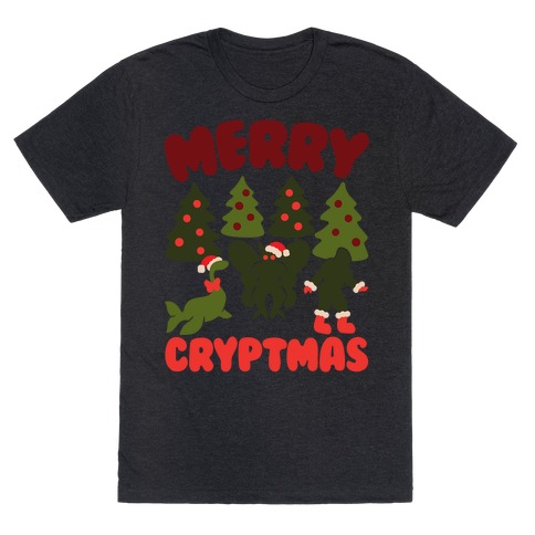 Merry Cryptmas White Print T-Shirt